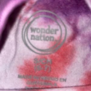 Handmade tie dye kids tee. Multi-colored